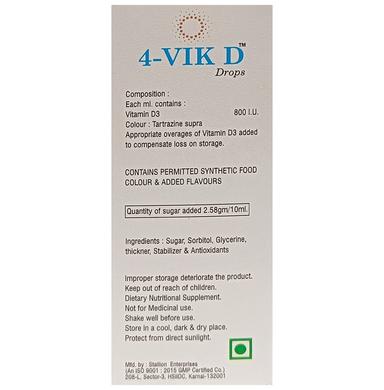 4-Vik D Oral Drops Orange