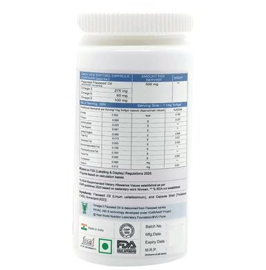 6th and Natural Essential Omega 3 with Flaxseed Oil Veg Softgel Capsule