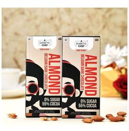 A Diabetic Chef Almond Belgian Dark Chocolate (40gm Each)