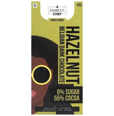 A Diabetic Chef Hazelnut Belgian Dark Chocolate (40gm Each)