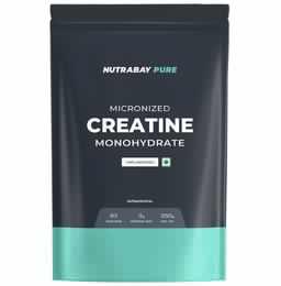Nutrabay Creatine Monohydrate Amino Acid | Powder for Strength & Absorption | No Added Sugar | Unflavoured
