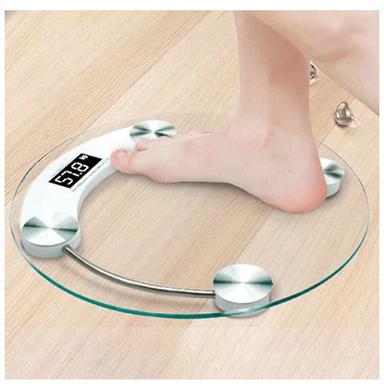 beatXP Thick Tempered Glass Electronic LCD Personal Health Body Fitness Digital Scales Clear