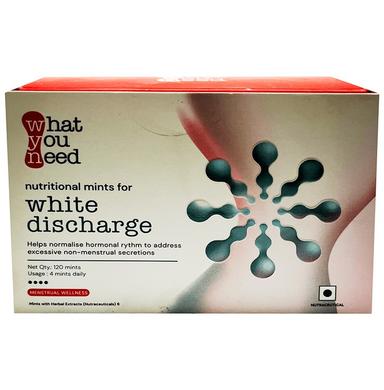 What You Need White Discharge Mints Tablet