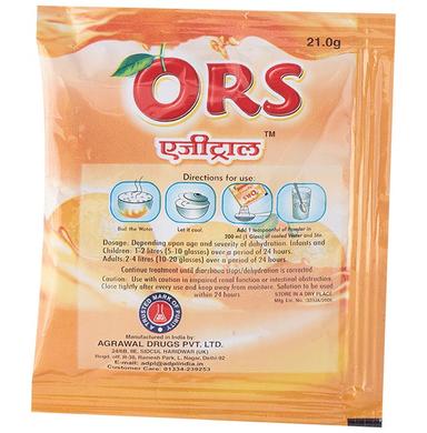ADPL Agrital ORS Sachet (21gm Each) Tangy Orange