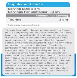 Advance Nutratech BulkAmino Taurine Powder Unflavoured