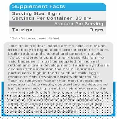 Advance Nutratech BulkAmino Taurine Powder Unflavoured