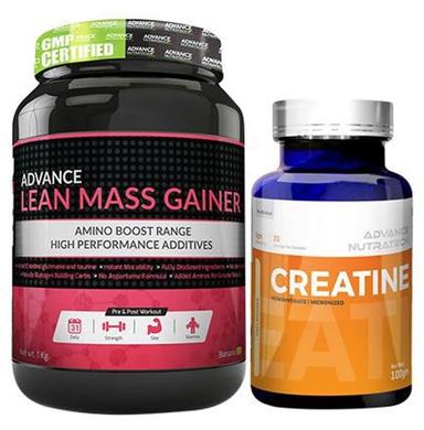 Advance Nutratech Combo of Lean Mass Gainer Banana 1kg and Creatine Monohydrate Unflavored 100gm