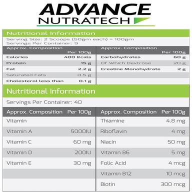 Advance Nutratech Malt Gainer Powder Chocolate Fudge