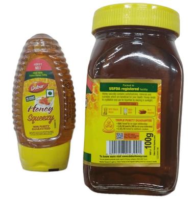 Dabur Honey 500g with Dabur Honey Squeezy 100g Free | No Sugar Adulteration