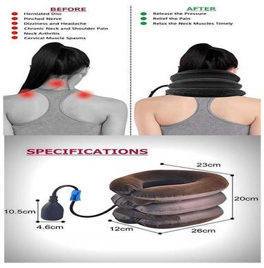 Agarwals Portable 3 Layer Neck Pillow Cushion Free Size