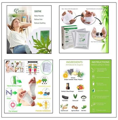 Agarwals Premium Swadeshi Herbal Organic Detox Foot Patch (10 Each)