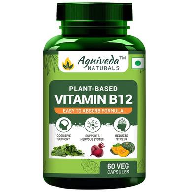 Agniveda Naturals Plant-Based Vitamin B12 Veg Capsules