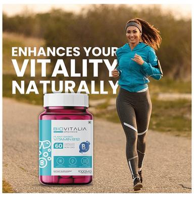 Biovitalia Organics Plant-Based Vitamin B12 1000mg Capsule