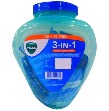 Vicks Orange Menthol 3 IN 1 Lozenges