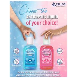 Assure Universal Antiseptic Liquid (100ml) & Antiseptic Liquid For Women Soft Skin (100ml)