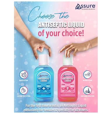 Assure Universal Antiseptic Liquid (100ml) & Antiseptic Liquid For Women Soft Skin (100ml)