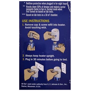 All Out Ultra Bedtime Protection Power+ Fan Refill Pack (45ml Each)
