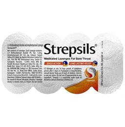 Strepsils Medicated Throat Lozenges | For Sore Throat | Flavour Orange