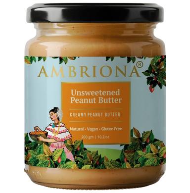 Ambriona Unsweetened Creamy Peanut Butter