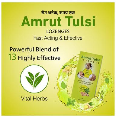 Amrut Tulsi Lozenges (6 Each) Ginger Mint
