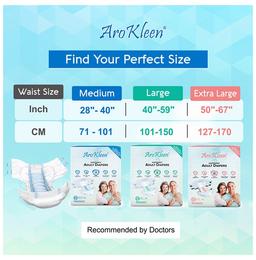 Arokleen Disposable Adult Diaper (10 Each) Large