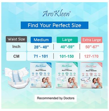Arokleen Disposable Adult Diaper (10 Each) Large